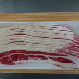 安定の美味しさ　牛バラスライス1枚(アメリカ産)